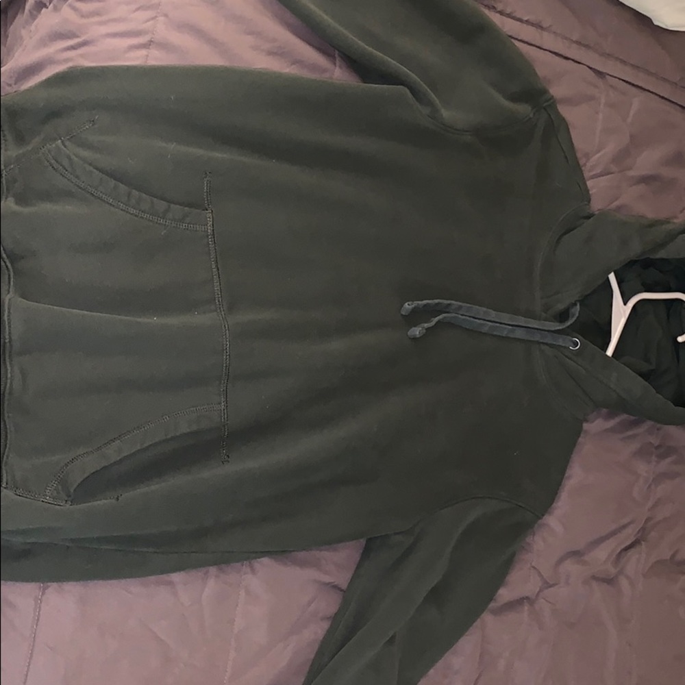 Green hoodie